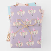 Geburtstagspartei Tierthema Geschenkpapier Set (Beispiel)