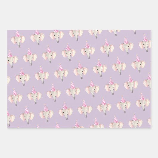 Geburtstagspartei Tierthema Geschenkpapier Set (Vorderseite)