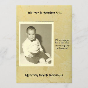 Geburtstagspartei von Anwalt Surprise Einladung