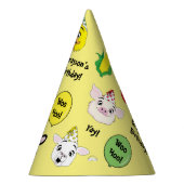 Geburtstagspartei von Landtieren Partyhütchen (Rechts)