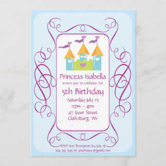 Geburtstagspartei von Prinzessin Einladung