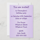 Geburtstagspartei von Traktor Design Einladung (Rückseite)