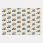 Geburtstagspartei von Traktoren Geschenkpapier Set (Vorderseite 3)