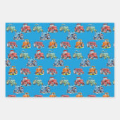 Geburtstagspartei von Traktoren Geschenkpapier Set (Vorderseite)