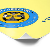 Geburtstagspartei Willkommensunterschrift Poster (Ecke)