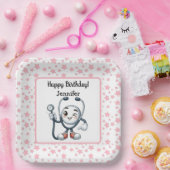 Geburtstagsparteienpapierplatte der Krankenschwest Pappteller (Party)