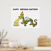 Geburtstagspartideen von Jungs Poster (Küche)