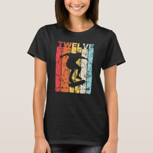 Geburtstagsparty 12 Jahre Skateboard Skater Ska T-Shirt