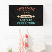 Geburtstagsparty 1972 Ihren Namen hinzufügen Banner (Insitu)