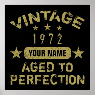 Geburtstagsparty 1972 Ihren Namen hinzufügen Poster