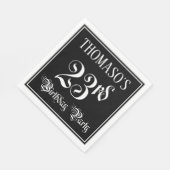 Geburtstagsparty 23. - Extravagantes Script + Indi Serviette (Ecke)