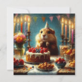 Geburtstagsparty 4 mitteilungskarte (Vorderseite)