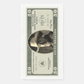 Geburtstagsparty 50 Dollar Serviette (Vorderseite)
