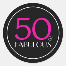 Geburtstagsparty|50 und Fabulous|Pink und Black