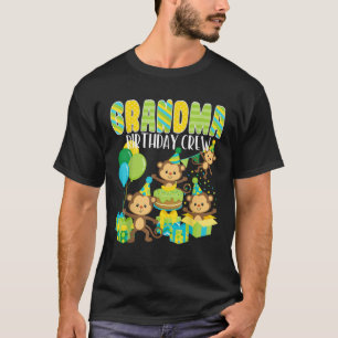 Geburtstagsparty Affe Oma Geburtstagsfamilie Crew T-Shirt