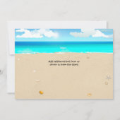 Geburtstagsparty am Strand von Kid Einladung (Rückseite)