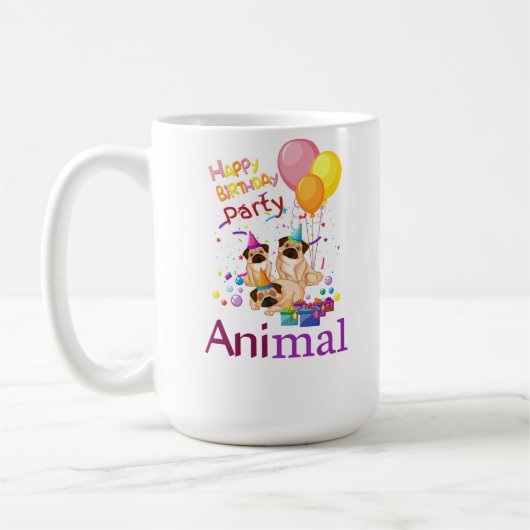 Geburtstagsparty Animal Coffee Tasse - Perfektes G (Links)
