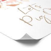 Geburtstagsparty auf dem Bauernhof. Poster (Ecke)