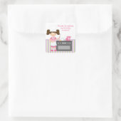 Geburtstagsparty-Aufkleber Quadratischer Aufkleber (Tasche)