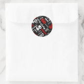 Geburtstagsparty-Aufkleber Runder Aufkleber (Tasche)