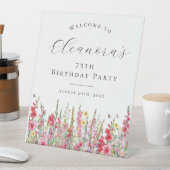 Geburtstagsparty August Geburtstagsfeier Blume Wil Sockelschild (In Situ)