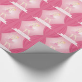 Geburtstagsparty Ballerina Geschenkpapier (Ecke)