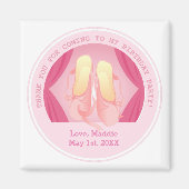 Geburtstagsparty Ballerina Magnet (Vorne)