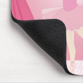 Geburtstagsparty Ballerina Mousepad (Ecke)