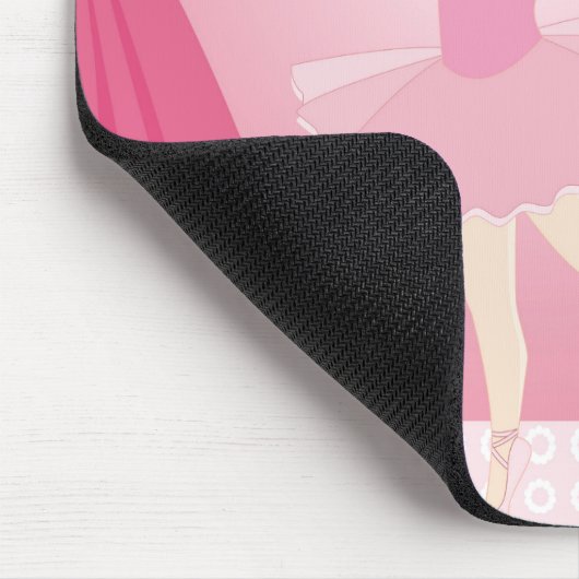 Geburtstagsparty Ballerina Mousepad (Ecke)