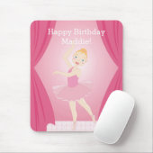 Geburtstagsparty Ballerina Mousepad (Mit Mouse)