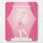 Geburtstagsparty Ballerina Mousepad (Vorne)