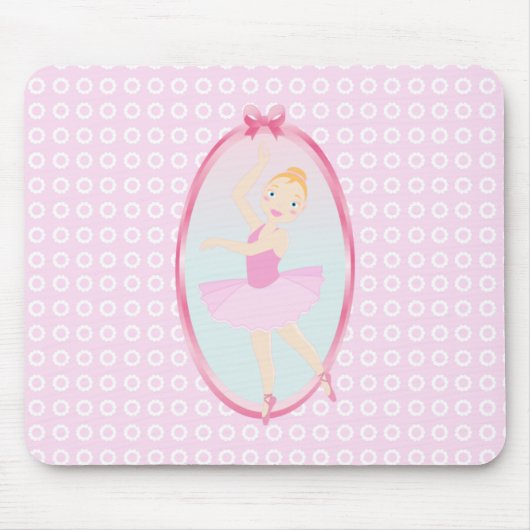 Geburtstagsparty Ballerina Mousepad (Vorne)
