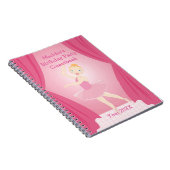 Geburtstagsparty Ballerina Notizblock (Rechte Seite)
