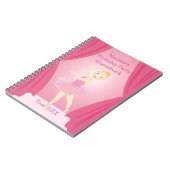 Geburtstagsparty Ballerina Notizblock (Linke Seite)