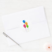 Geburtstagsparty Ballon Set Runder Aufkleber (Umschlag)