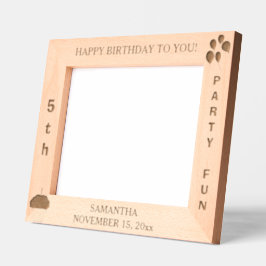 Geburtstagsparty Ballons Cupcake 10 x 8 Foto Geätzte Rahmen