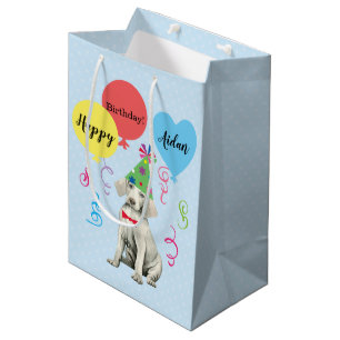 Geburtstagsparty Ballons Weimaraner Mittlere Gesch Geschenktüte
