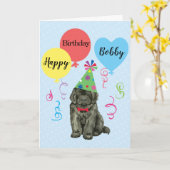 Geburtstagsparty Balloons Neufundland Card Karte (Gelbe Blume)