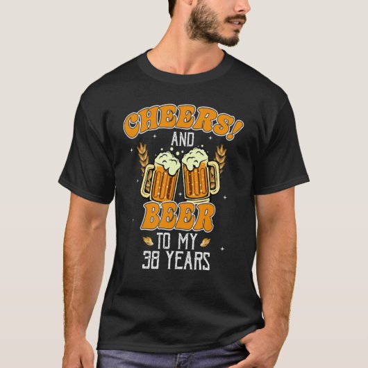 Geburtstagsparty bis 38 Jahre T-Shirt (Vorderseite)