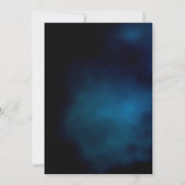 Geburtstagsparty Blau Himmel rosa Blume Einladung (Rückseite)