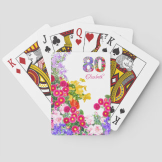 Geburtstagsparty Blume Bouquet Spielkarten