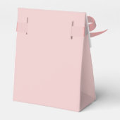 Geburtstagsparty Blush Pink Danke Name Geschenkschachtel (Rückseite)