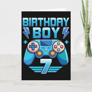 Geburtstagsparty Boy Video Gamer 7. Geburtstagspar Karte