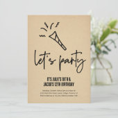 Geburtstagsparty Brother & Schwester Einladung (Stehend Vorderseite)