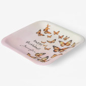 Geburtstagsparty Butterfly Paper Plate Pappteller (Gewinkelt)