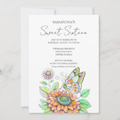 Geburtstagsparty Butterfly Thema Einladung (Vorderseite)