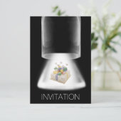 Geburtstagsparty Cake Modern Vip Einladung (Stehend Vorderseite)