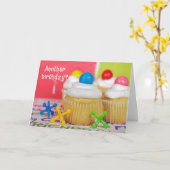 Geburtstagsparty Cakes Karte (Gelbe Blume)