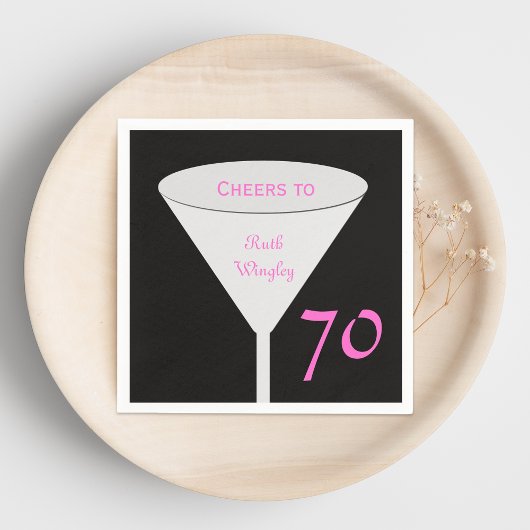 Geburtstagsparty "Cheers To" Papier Napkins Serviette