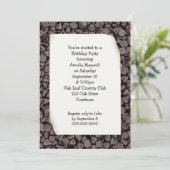 Geburtstagsparty Chocolate Chips Einladung (Stehend Vorderseite)